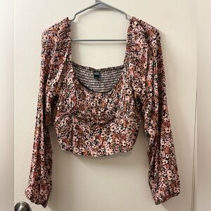 Floral crop top